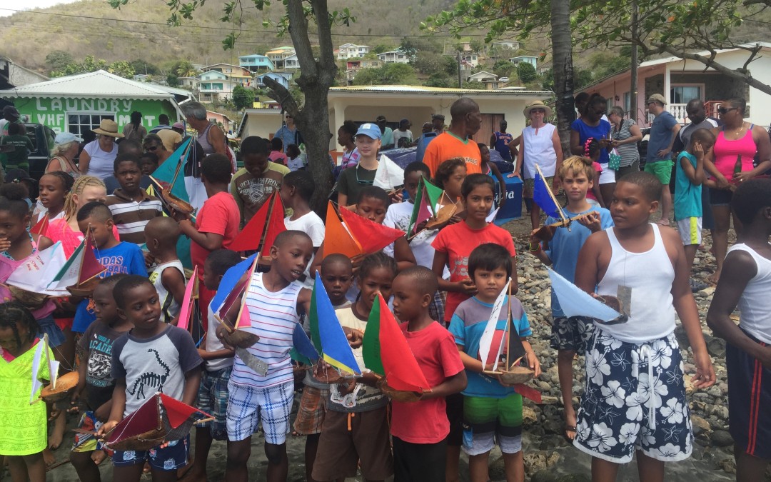 Easter egg hunt + Coconut Boat Races + opti sailing = Easter in Bequia